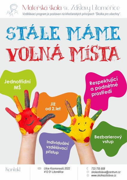 Volná místa MŠ
